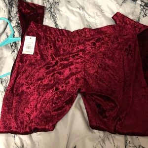 Velvet leggings